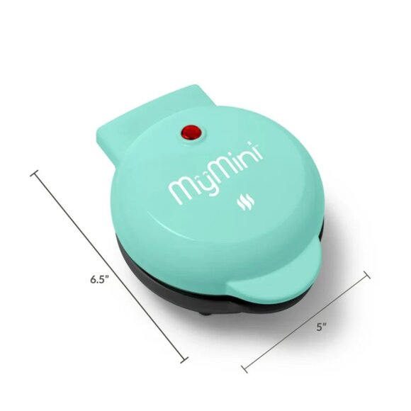 MyMini Waffle Maker, Teal - Picture 5 of 5